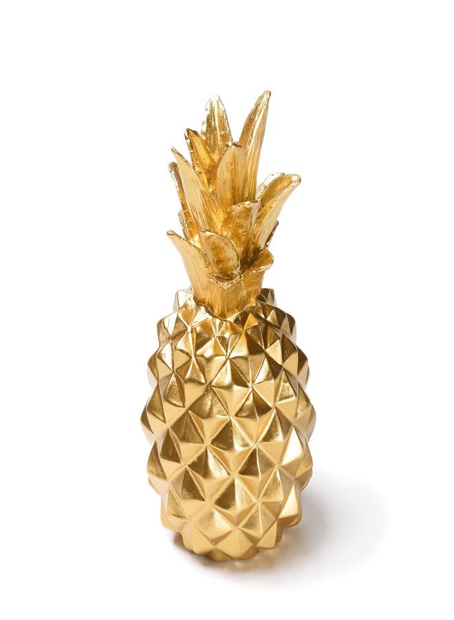 BRABUD Resin Pineapple Statue Gold Modern Simple Style Art Sculpture Living Room Bedroom Office Desktop Porch Piano Desktop Decoration 7.8''(H) TQGJBS99 - Image 3
